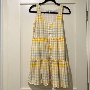 Madewell- yellow gingham sundress